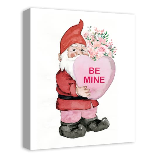 Be Mine Gnome Canvas Wall Art